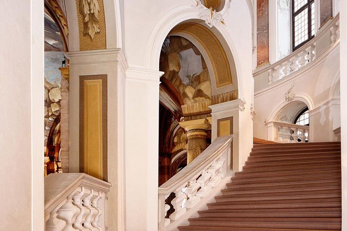 Bruchsal Palace, staircase