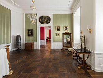 Schloss Bruchsal, Beletage, Appartement der Amalie von Baden, Schlafzimmer