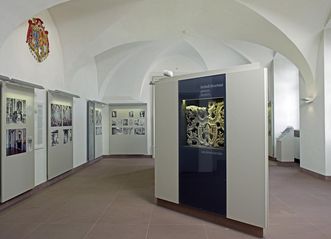 Renovated exhibition rooms on the ground floor of Bruchsal Palace