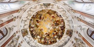 Bruchsal Palace, Ceiling painting in the Domed Hall