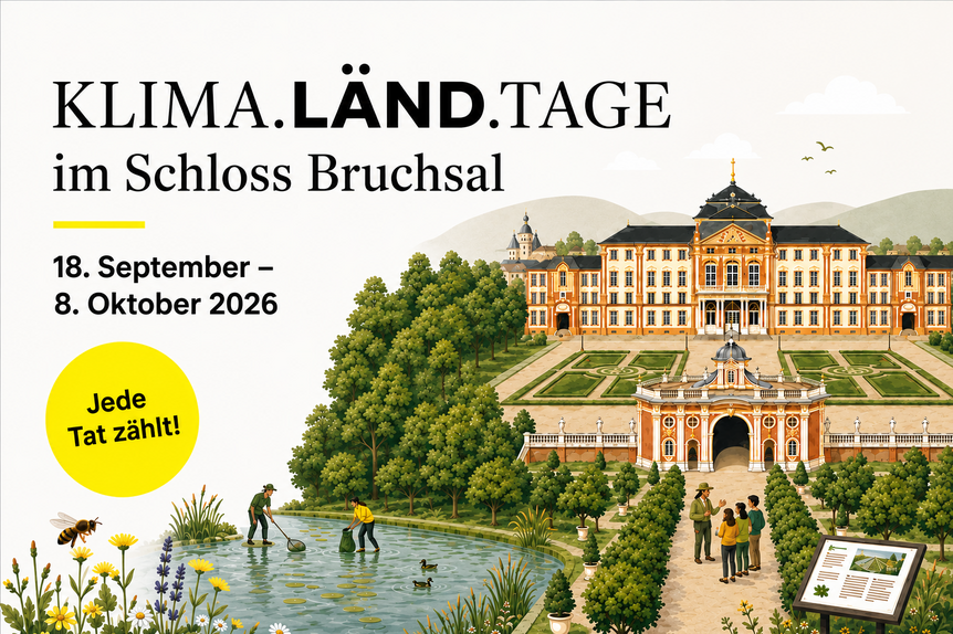Schloss Bruchsal, Werbemotiv KLIMA-LÄND-TAGE 2026