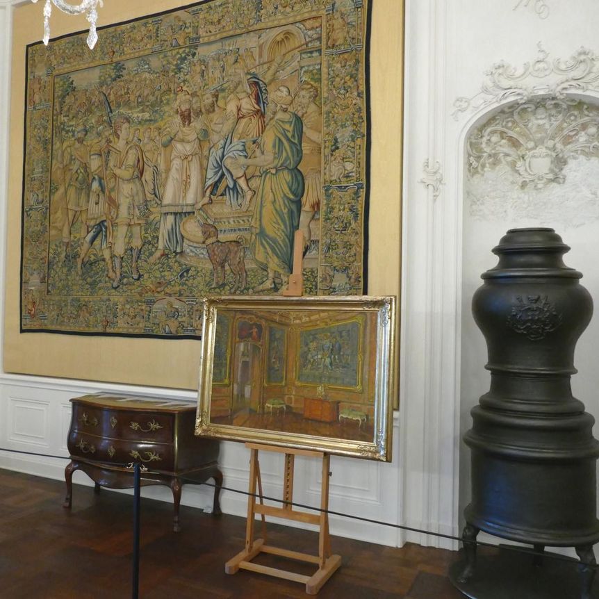 Schloss Bruchsal, Ausstellung Die unzerstörte Beletage, Gelbes Zimmer