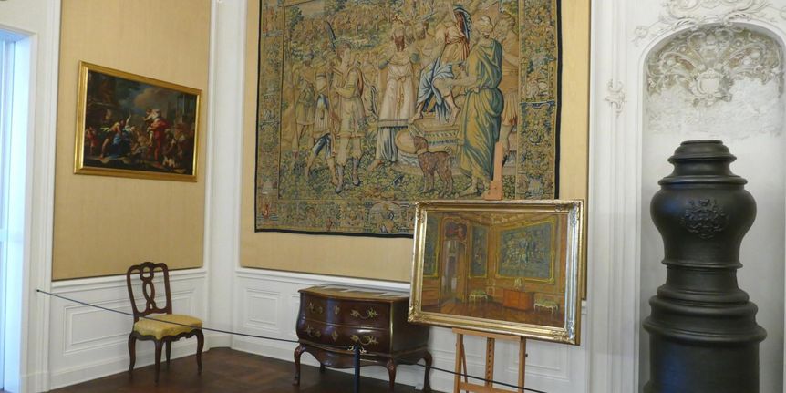 Schloss Bruchsal, Ausstellung Die unzerstörte Beletage, Gelbes Zimmer