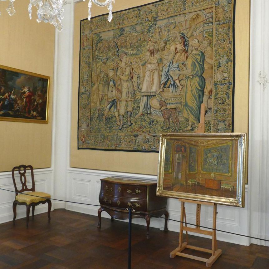 Schloss Bruchsal, Ausstellung Die unzerstörte Beletage, Gelbes Zimmer