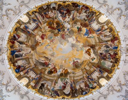 Bruchsal Palace, Ceiling fresco in the Domed Hall