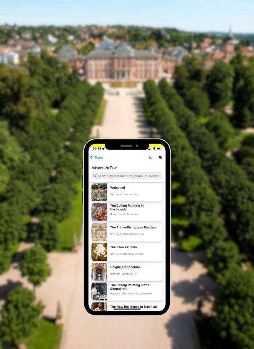 Photo: points Gesellschaft für digitale Informationssysteme mbH Bruchsal Palace, discovery tour highlights