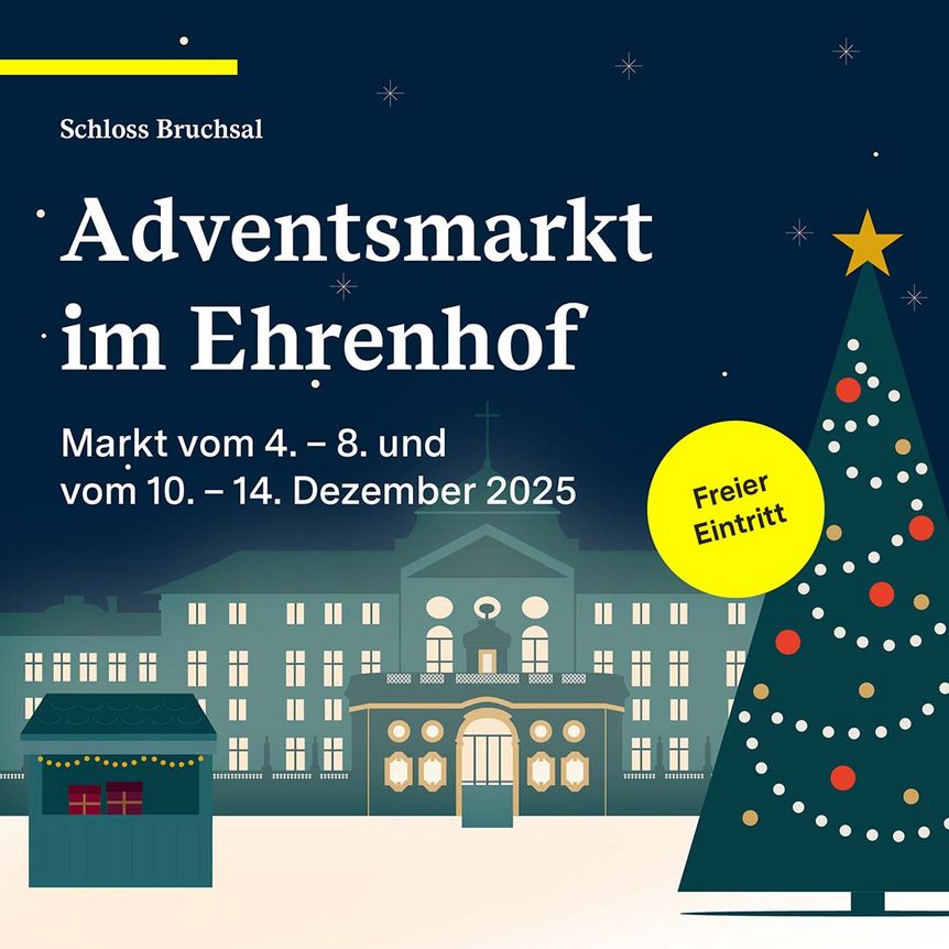 Schloss Bruchsal, Werbelogo zum Adventsmarkt