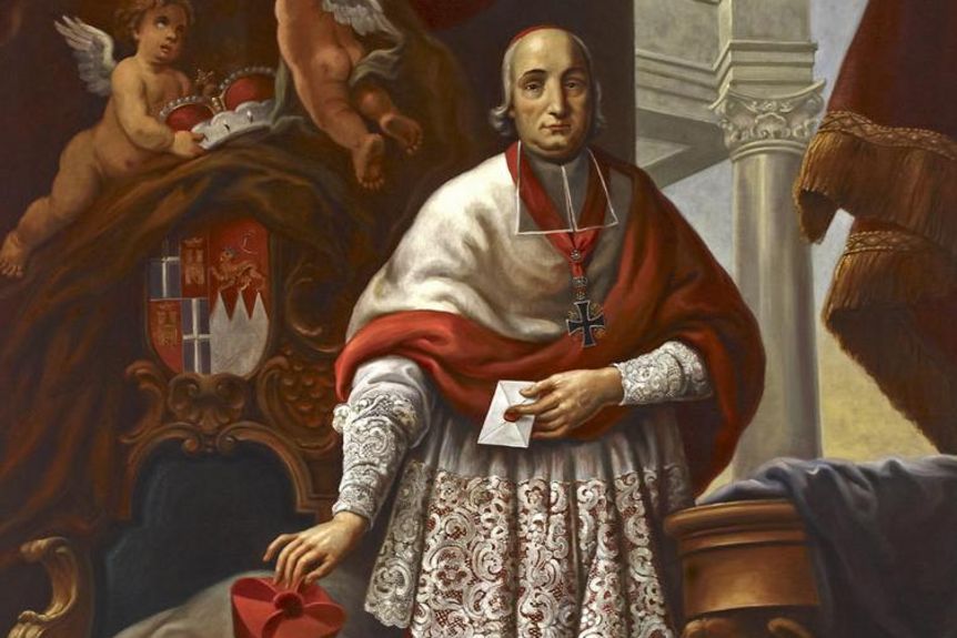 Porträt von Damian Hugo von Schönborn um 1750