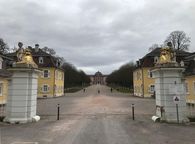 Schloss Bruchsal; Außenaufnahme Herbst