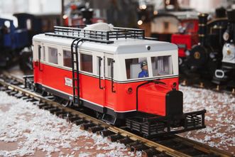 Schloss Bruchsal, Ausstellung Modelleisenbahn, E-Lok