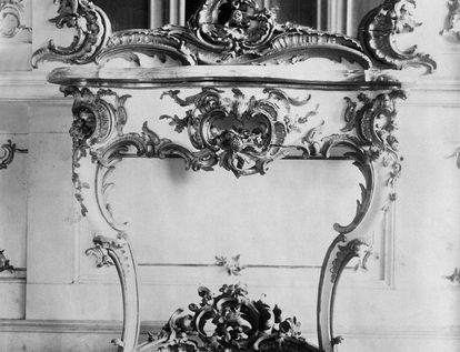 Console table from the Music Room, circa 1870