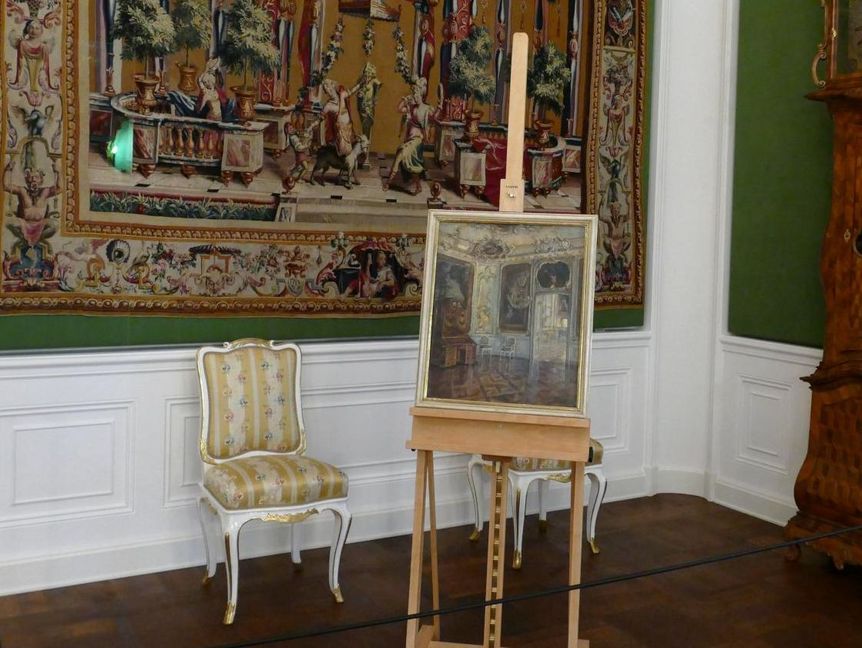Schloss Bruchsal, Ausstellung Die unzerstörte Beletage; Jagdzimmer