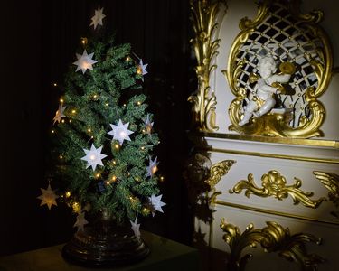 Schloss Bruchsal, Weihnachtsdekoration im Musikautomatenmuseum