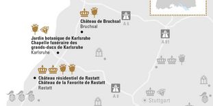 Carte de région "Karlsruhe et sa Région"