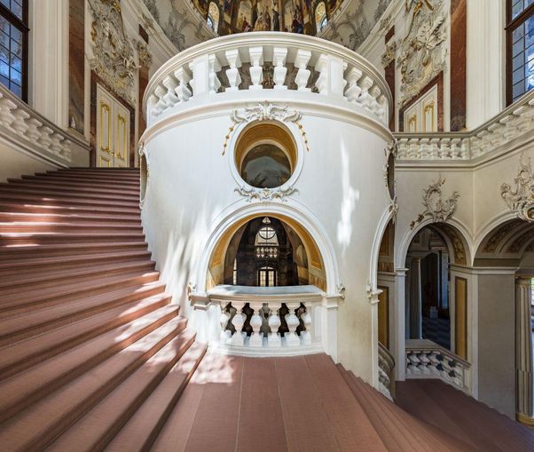 Château de Bruchsal, cage d’escalier