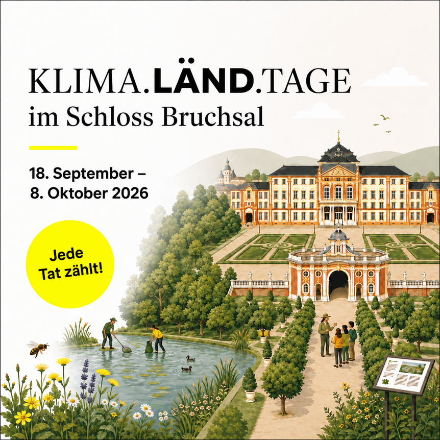 Schloss Bruchsal, Werbemotiv KLIMA-LÄND-TAGE 2026
