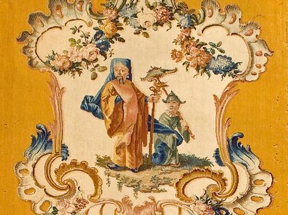 Schloss Bruchsal, Savonnerie Wandteppich um 1760