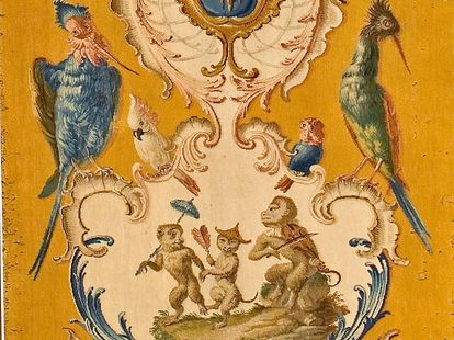 Schloss Bruchsal, Savonnerie Wandteppich um 1760