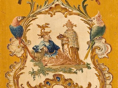 Schloss Bruchsal, Savonnerie Wandteppich um 1760