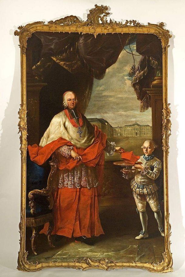 Château de Bruchsal, Portrait du prince-évêque Franz Christoph Hutten