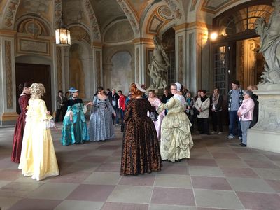 Schloss Bruchsal, Tanzgruppe Alegre; Foto: Staatliche Schlösser und Gärten Baden-Württemberg, Christina Ebel