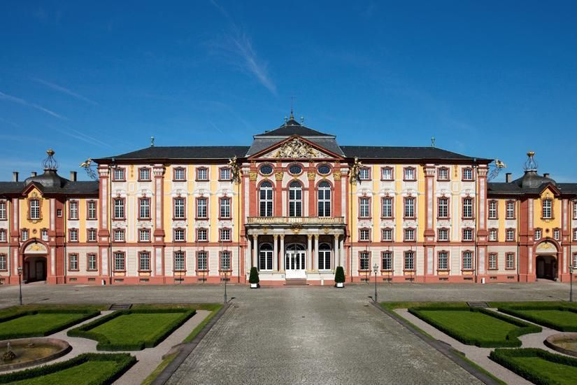 Bruchsal Palace, main courtyard with palace
