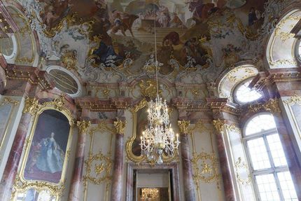 Château de Bruchsal, Intérieur richement orné; l'image: Staatliche Schlösser und Gärten Baden-Württemberg, Irina Svitkovskaja