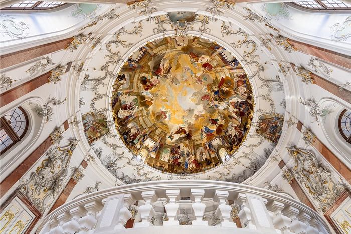 Bruchsal Palace, Ceiling painting in the Domed Hall