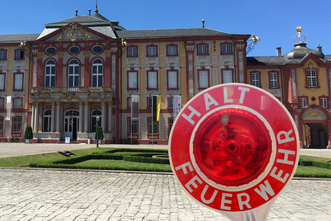 Schloss Bruchsal, Besuch der Feuerwehr