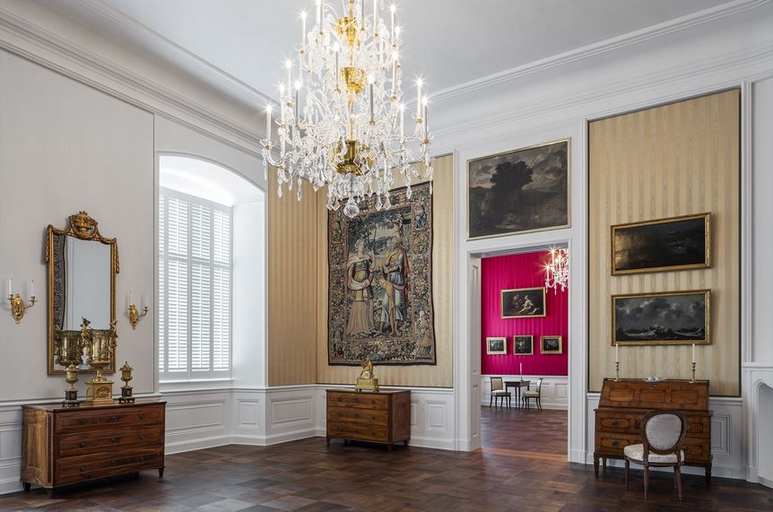 Schloss Bruchsal, Beletage, Appartement Amalie von Baden, Wohnzimmer