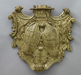 Coat of arms relief circa 1720/30 for Damian Hugo von Schönborn