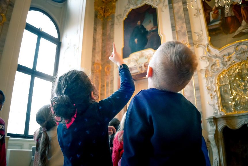 Schloss Bruchsal, Kinder im Schloss