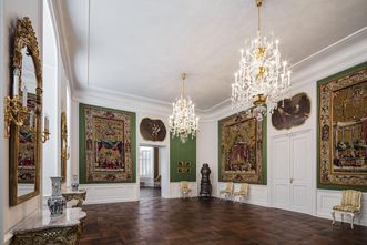 Schloss Bruchsal, Französische Tapisserien im Jagdzimmer