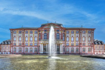 Schloss Bruchsal. Außen, Blick aufs Schloss vom Schlossgarten