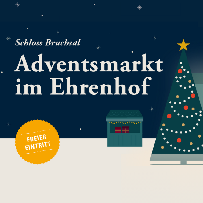 Schloss Bruchsal, Werbemotiv zum Adventsmarkt