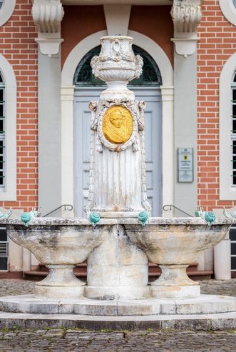 Bruchsal Palace, Amalie's Fountain in front of the solicitors' building