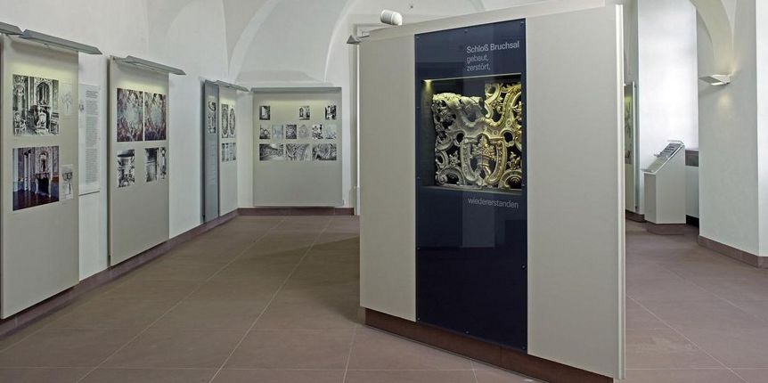 Erneuerte Ausstellungsräume im Erdgeschoss von Schloss Bruchsal